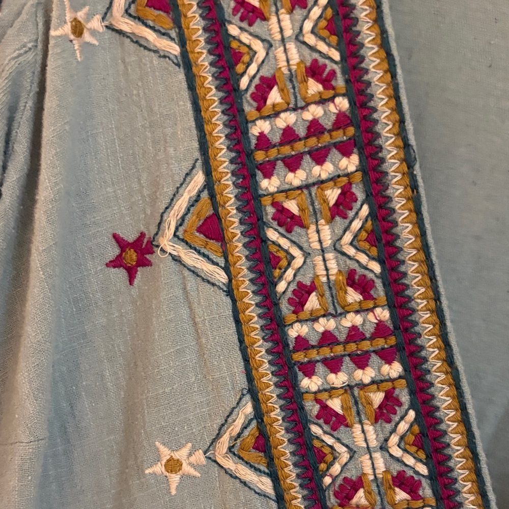 Free People Embroidered Boho Top - Picture 2 of 5